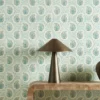 Paisley Fabric from Harlequin Zamora Wallpapers collection - blue spotted