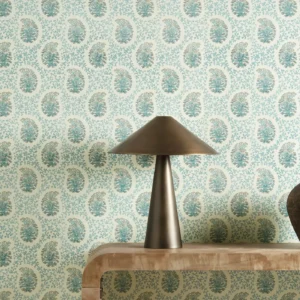 Paisley Fabric from Harlequin Zamora Wallpapers collection - blue spotted