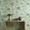 Indienne Fabric from Harlequin Zamora Wallpapers collection - green botanical