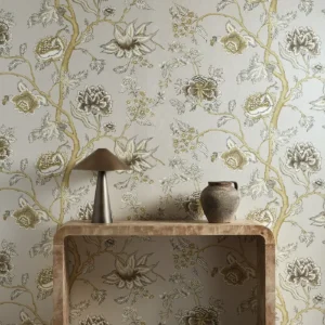 Indienne Fabric from Harlequin Zamora Wallpapers collection - purple botanical