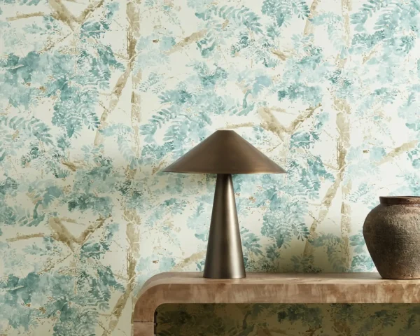 Ceiba Wallpaper - Azul by Ceiba Fabric from Harlequin Zamora Wallpapers collection - blue botanical