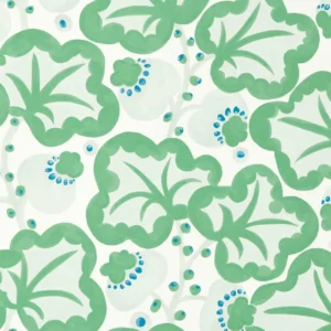 Poppy Pod Wallpaper from Scion Pomona Wallpapers collection - green botanical