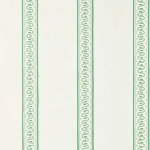 Fondant Stripe Wallpaper from Scion Pomona Wallpapers collection - green striped