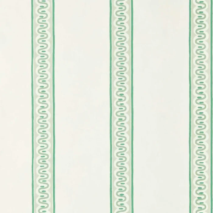 Fondant Stripe Wallpaper - Jade swatch