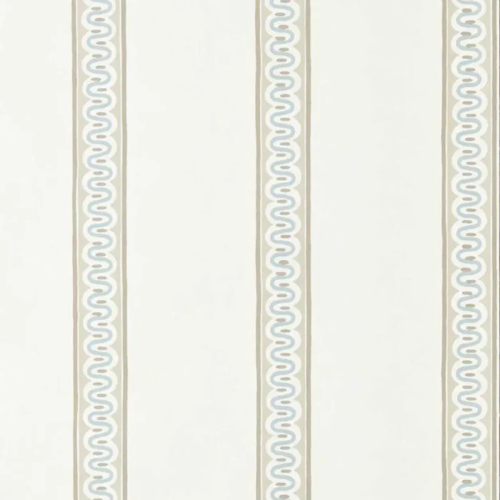 Fondant Stripe Wallpaper - Mushroom swatch