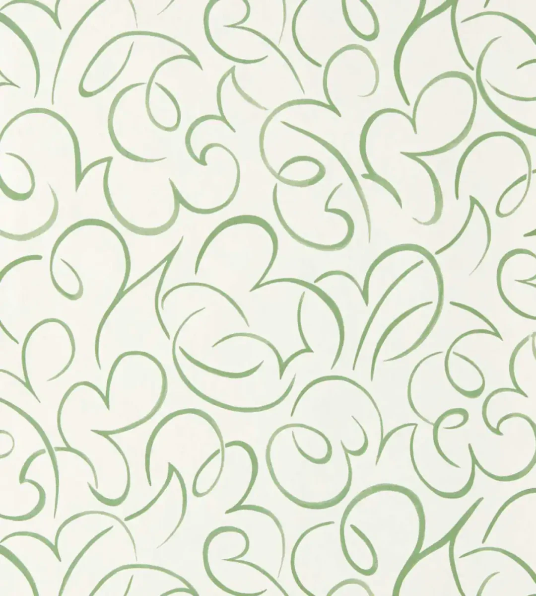 Flo Swirl Wallpaper - Pine by Flo Swirl Wallpaper from Scion Pomona Wallpapers collection - green contemporary