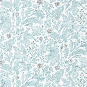 Dove Deer Wallpaper from Scion Pomona Wallpapers collection - blue animal