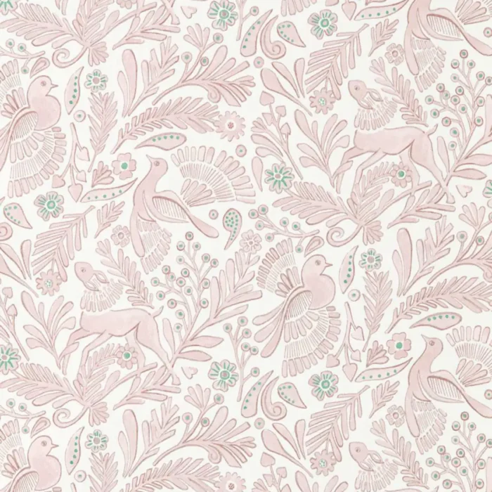 Dove Deer Wallpaper - Lilac swatch