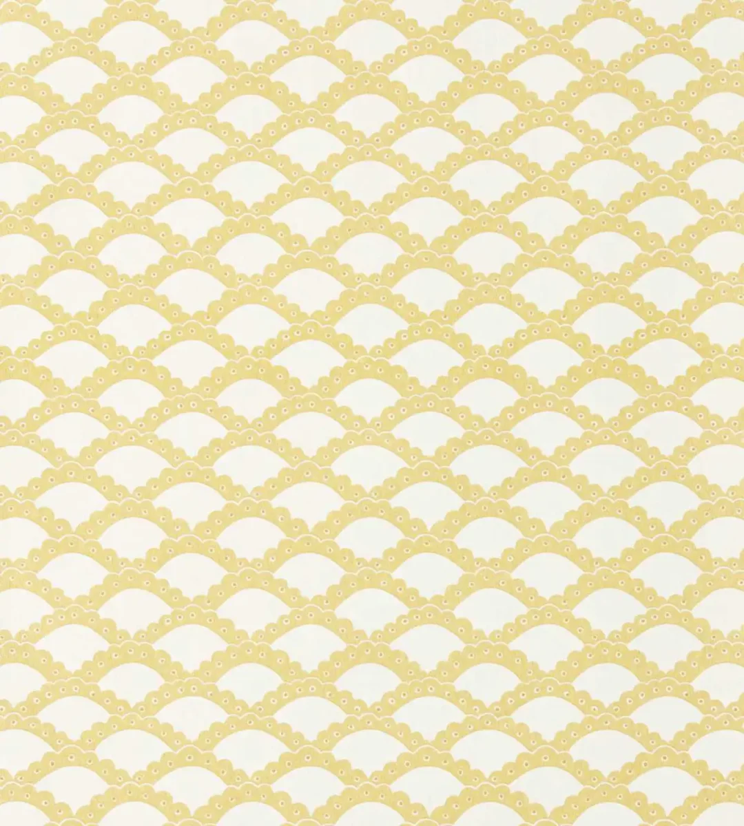Scallop Frill Wallpaper - Buttercup by Scallop Frill Wallpaper from Scion Pomona Wallpapers collection - yellow misc