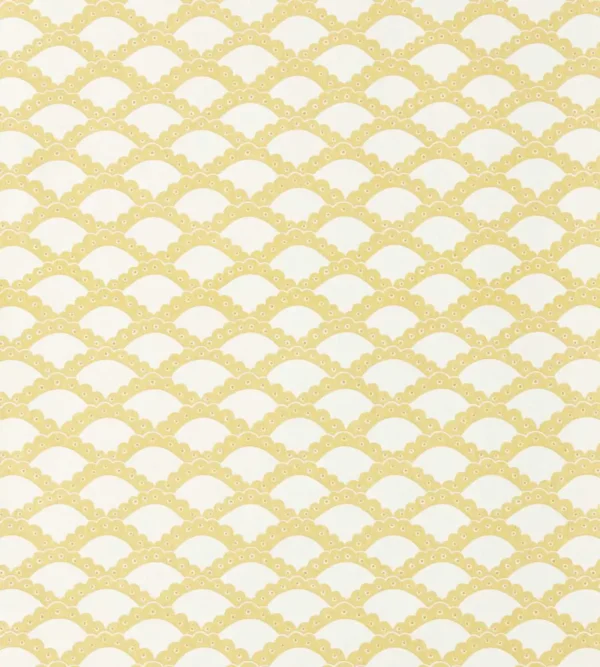 Scallop Frill Wallpaper - Buttercup by Scallop Frill Wallpaper from Scion Pomona Wallpapers collection - yellow misc
