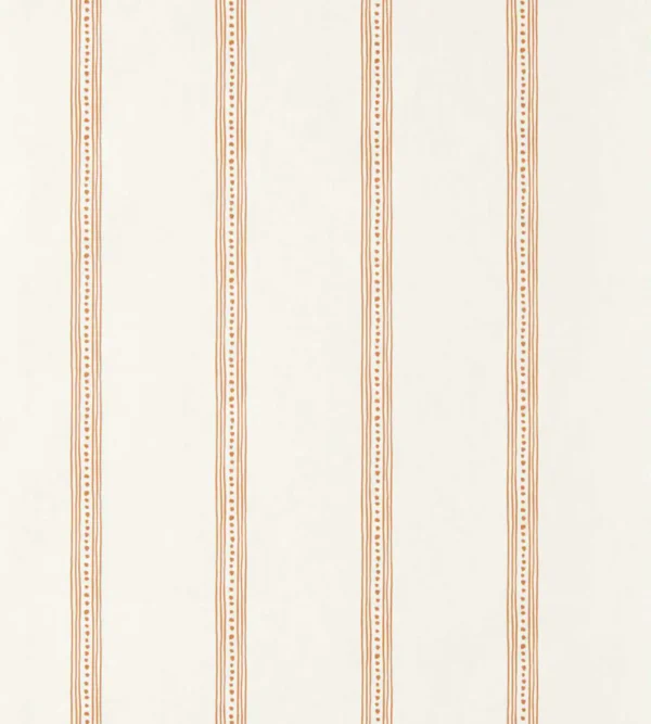 Harvest Stripe Wallpaper - Tangerine by Harvest Stripe Wallpaper from Scion Pomona Wallpapers collection - neutral striped