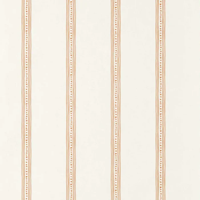 Harvest Stripe Wallpaper - Tangerine swatch