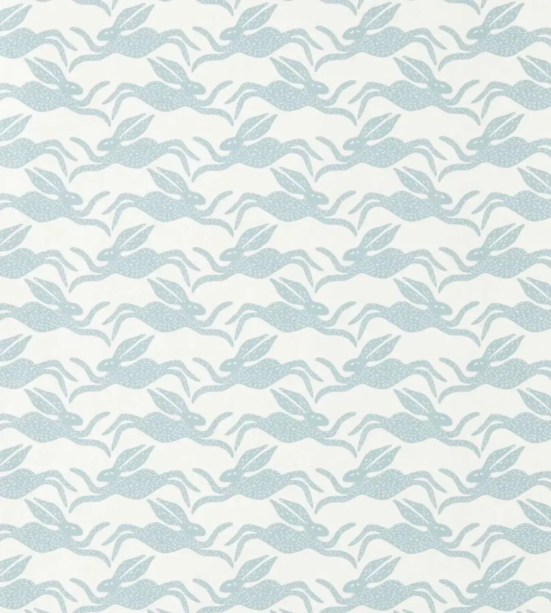 Hares Wallpaper - Coast Blue by Hares Wallpaper from Scion Pomona Wallpapers collection - blue animal