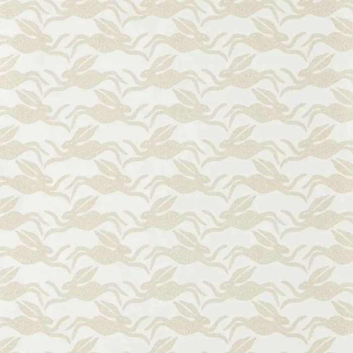Hares Wallpaper - Pebble swatch