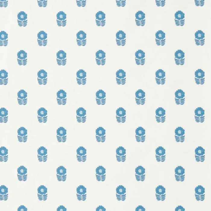 Ditsy Daisy Wallpaper - Denim swatch