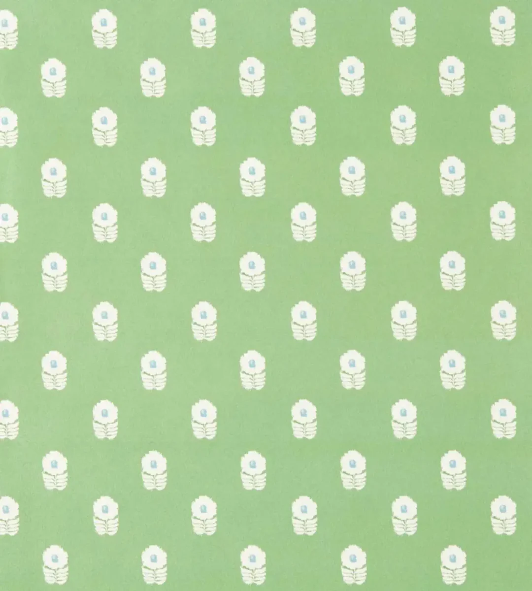 Ditsy Daisy Wallpaper - Jade by Ditsy Daisy Wallpaper from Scion Pomona Wallpapers collection - green spotted