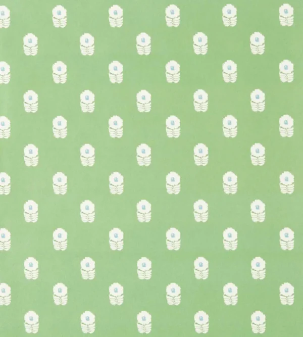 Ditsy Daisy Wallpaper - Jade by Ditsy Daisy Wallpaper from Scion Pomona Wallpapers collection - green spotted