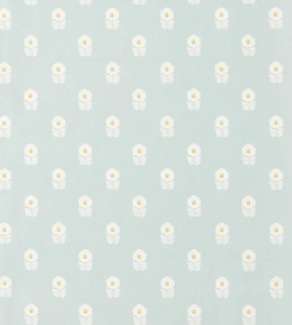 Ditsy Daisy Wallpaper - Powder Blue by Ditsy Daisy Wallpaper from Scion Pomona Wallpapers collection - blue spotted