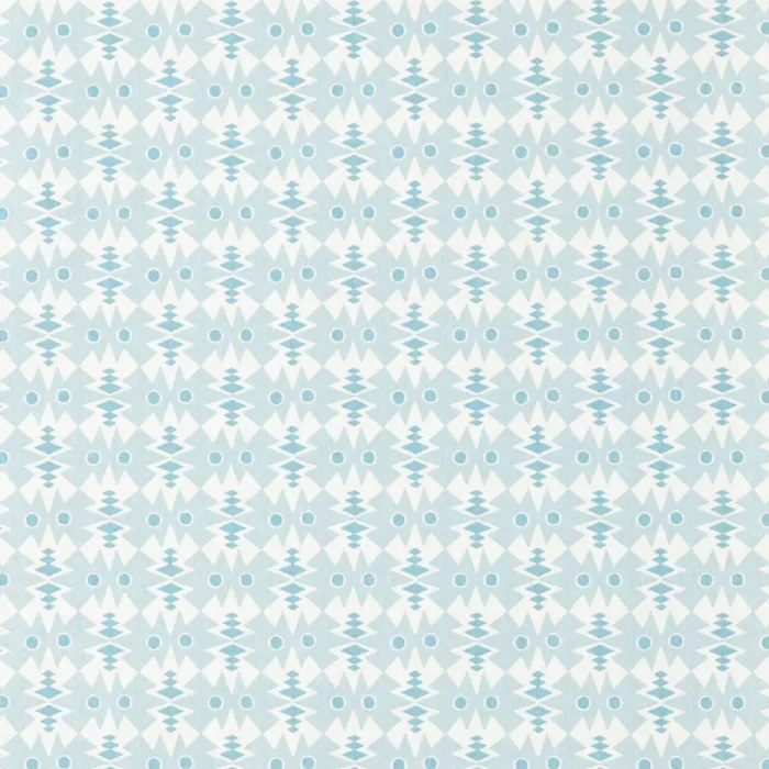 Owl Butterfly Wallpaper - Denim swatch