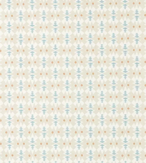 Owl Butterfly Wallpaper - Pebble Coast Blue by Owl Butterfly Wallpaper from Scion Pomona Wallpapers collection - blue misc