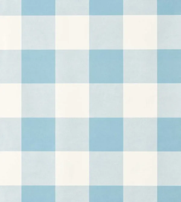 Central Check Wallpaper - Cornflower by Central Check Wallpaper from Scion Pomona Wallpapers collection - blue checked