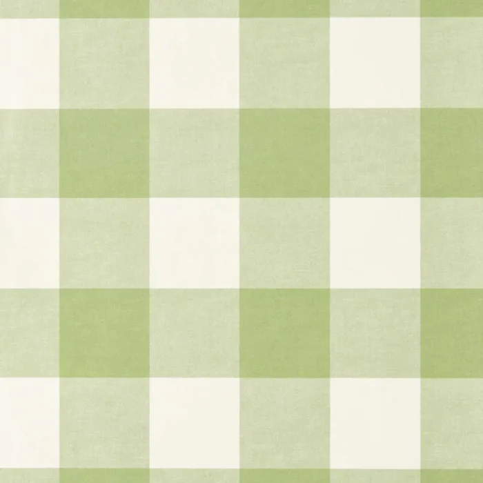 Central Check Wallpaper - Pea Green swatch