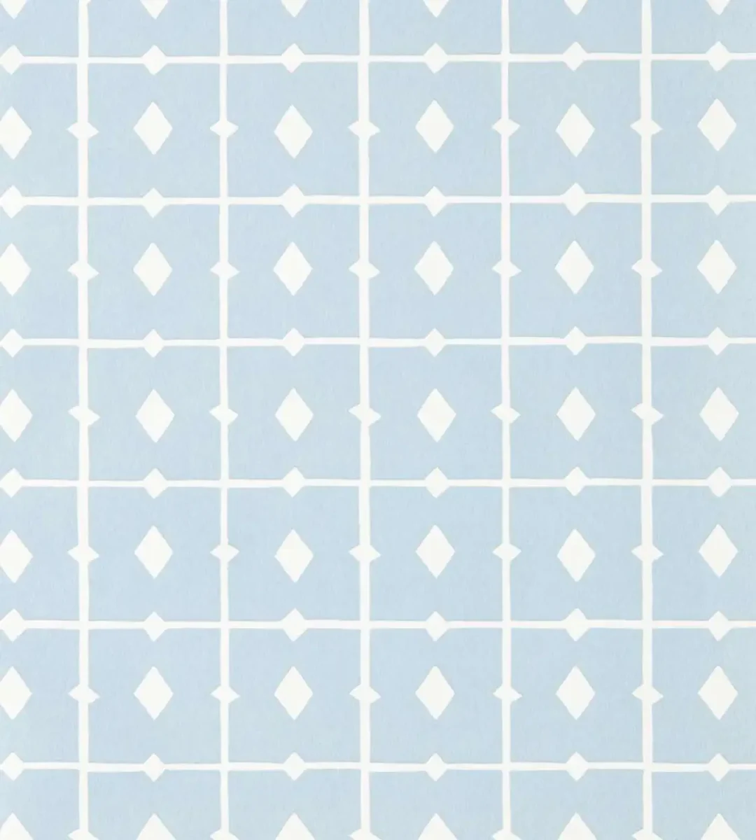 Tiles Wallpaper - Cornflower by Tiles Wallpaper from Scion Pomona Wallpapers collection - blue checked