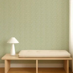 Triangle Trellis Wallpaper from Scion Pomona Wallpapers collection - green geometric