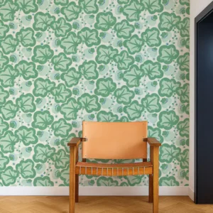 Poppy Pod Wallpaper from Scion Pomona Wallpapers collection - green botanical