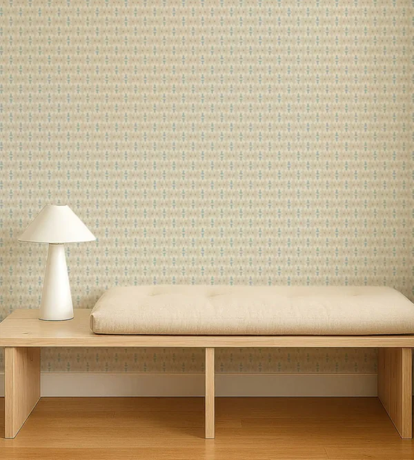 Owl Butterfly Wallpaper - Pebble Coast Blue by Owl Butterfly Wallpaper from Scion Pomona Wallpapers collection - blue misc