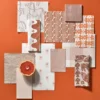 Owl Butterfly Wallpaper from Scion Pomona Wallpapers collection - orange misc