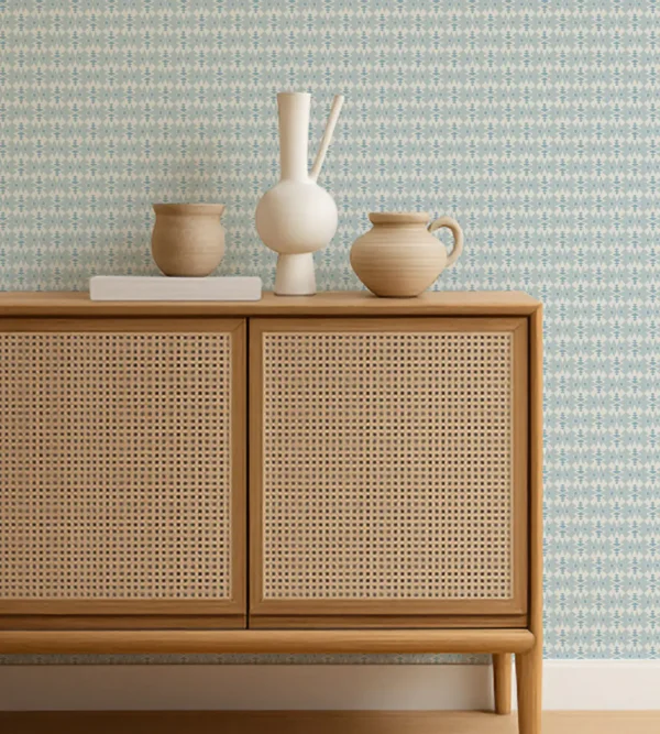 Owl Butterfly Wallpaper from Scion Pomona Wallpapers collection - blue misc