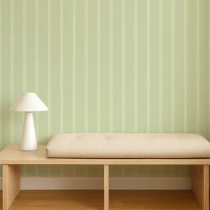 Harvest Stripe Wallpaper from Scion Pomona Wallpapers collection - green striped