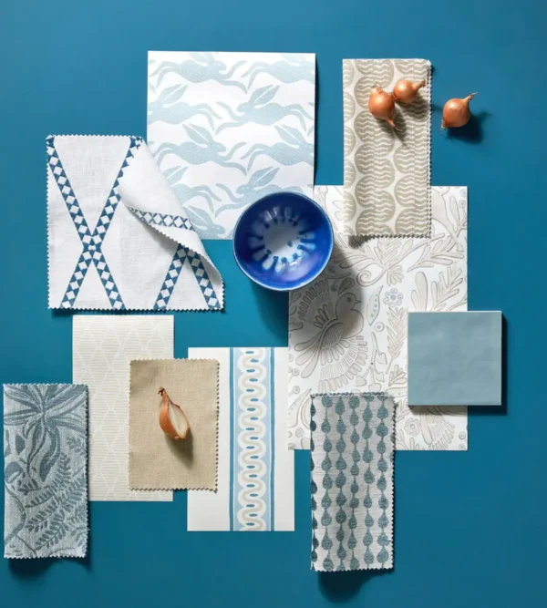 Hares Wallpaper - Pebble by Hares Wallpaper from Scion Pomona Wallpapers collection - neutral animal