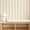 Fondant Stripe Wallpaper from Scion Pomona Wallpapers collection - neutral striped
