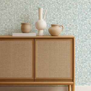Dove Deer Wallpaper from Scion Pomona Wallpapers collection - blue animal