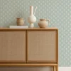 Ditsy Daisy Wallpaper from Scion Pomona Wallpapers collection - blue spotted