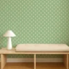 Ditsy Daisy Wallpaper from Scion Pomona Wallpapers collection - green spotted