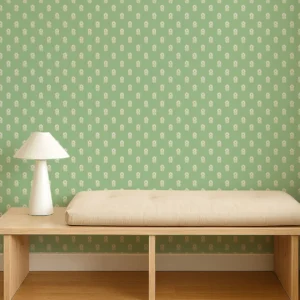 Ditsy Daisy Wallpaper from Scion Pomona Wallpapers collection - green spotted