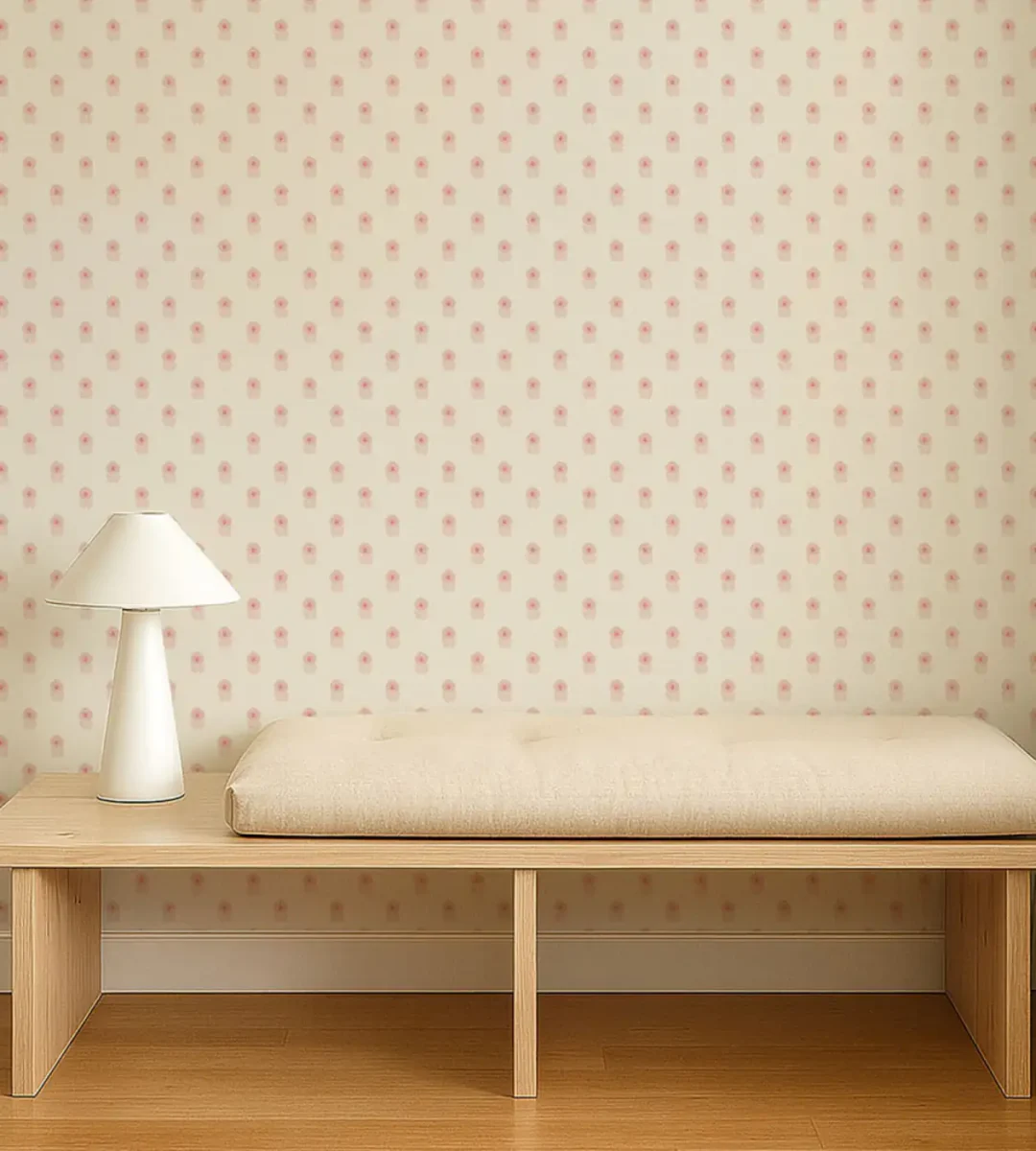 Ditsy Daisy Wallpaper - Blush by Ditsy Daisy Wallpaper from Scion Pomona Wallpapers collection - pink spotted