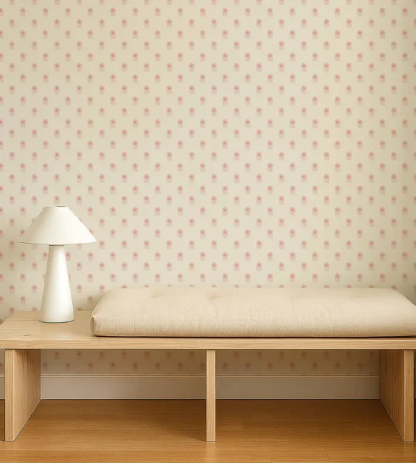 Ditsy Daisy Wallpaper from Scion Pomona Wallpapers collection - pink spotted