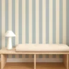 Central Stripe Wallpaper from Scion Pomona Wallpapers collection - blue striped
