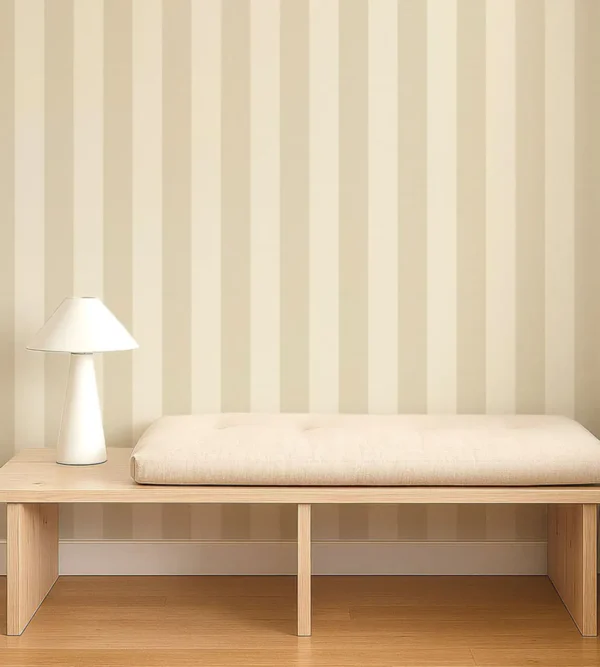 Central Stripe Wallpaper from Scion Pomona Wallpapers collection - neutral striped