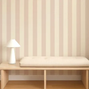 Central Stripe Wallpaper from Scion Pomona Wallpapers collection - pink striped