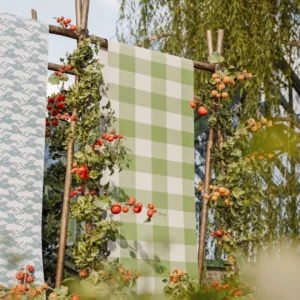 Central Check Wallpaper from Scion Pomona Wallpapers collection - green checked
