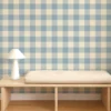 Central Check Wallpaper from Scion Pomona Wallpapers collection - blue checked