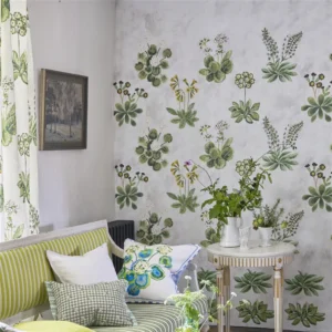 Primevère Wallpaper from Designers Guild Palette Provencale Wallpapers collection - green botanical