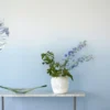 Coquelicot Ombre Wallpaper from Designers Guild Palette Provencale Wallpapers collection - blue contemporary
