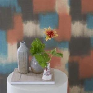 Carrés Ombrés Wallpaper from Designers Guild Palette Provencale Wallpapers collection - brown checked