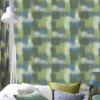 Carrés Ombrés Wallpaper from Designers Guild Palette Provencale Wallpapers collection - green checked